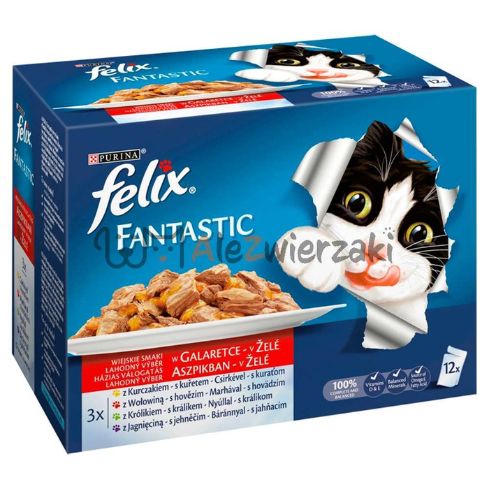 Felix Fantastic Wybór Mięs w galaretce 24x85g