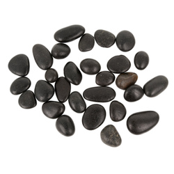 Terra Natura Kamienie polerowane Black Pebble II 10-20 do akwarium terrarium 5 kg/opak