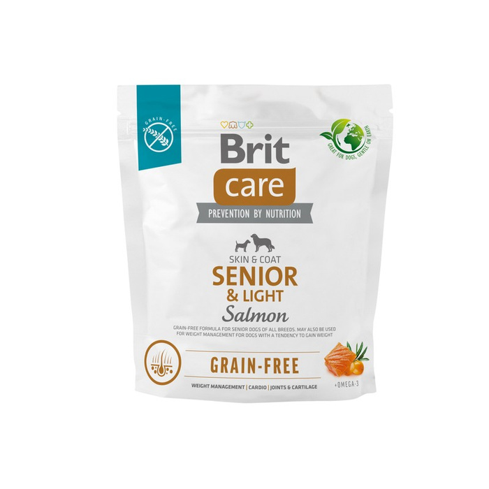 Brit Care Dog Grain-free Senior&Light z łososiem 1kg  