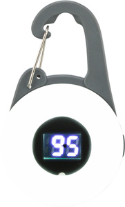 Trixie Flasher USB zawieszka świecąca dla psa grafitowa 4 × 6,5cm
