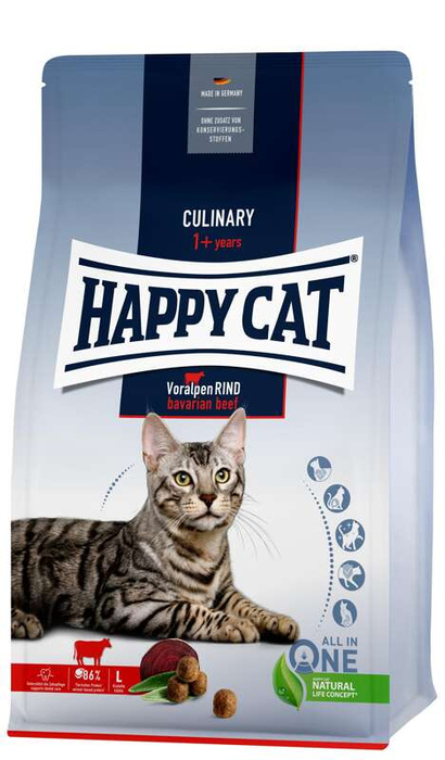 HappyCat Culinary Adult z wołowiną bawarską 4kg