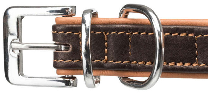 Obroża Active Comfort S: 31-37cm/25mm brązowa/jasnobrązowa