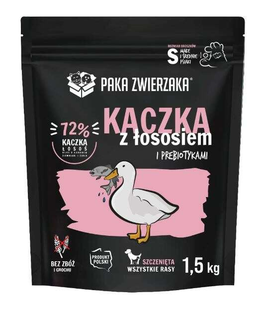 Paka Zwierzaka Seven’th Heaven Puppy Kaczka Łosoś 1,5kg
