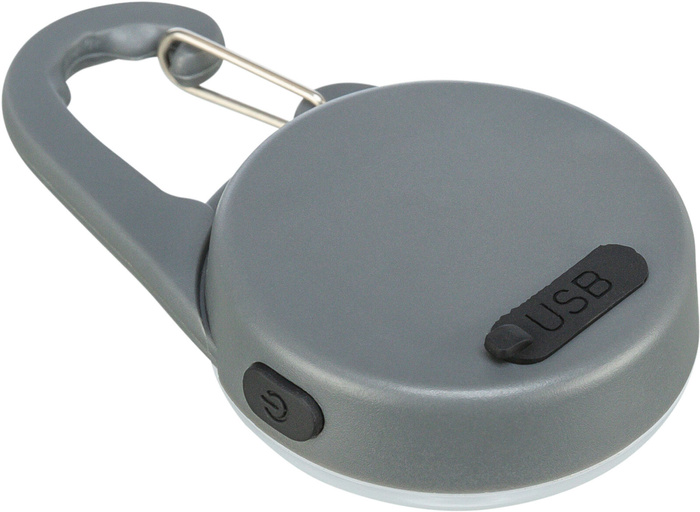 Trixie Flasher USB zawieszka świecąca dla psa grafitowa 4 × 6,5cm