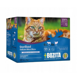 BOZITA Indoor&Sterilised Beef&Turkey 12x85g Mokra karma dla kota