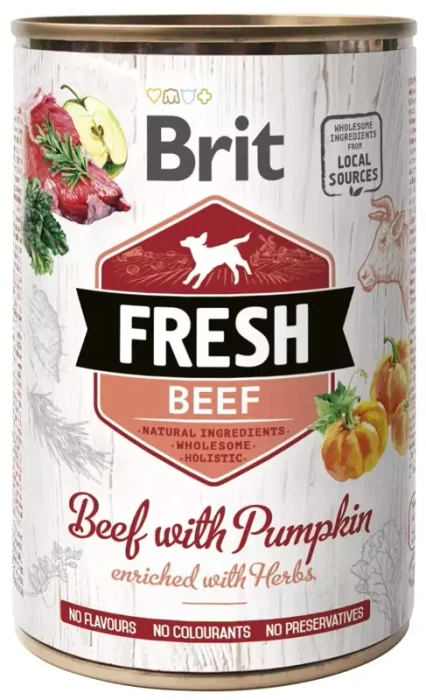 Brit Fresh wołowina z dynią 400g 
