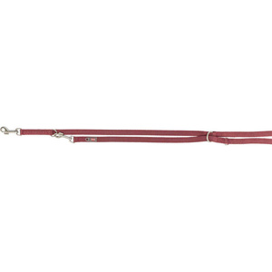 Trixie Smycz regulowana Premium dwustronna taśma bordowa M-L: 2,00m/20mm