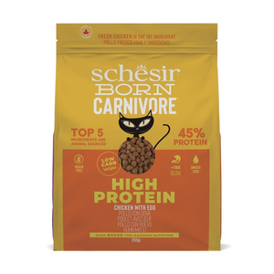 Schesir Born Carnivore Cat Dry Adult Kurczak Z Jajkiem 255g