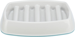Trixie Miska Slow Feeding szara plastik/TPR 0,25 l/21x14cm spowalniająca jedzenie