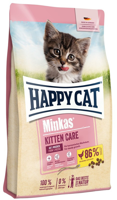 HappyCat Minkas Kitten Care z drobiem 1,5kg