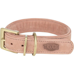 Trixie Pure obroża dla psa skórzana różowa S-M: 31-37cm/30mm