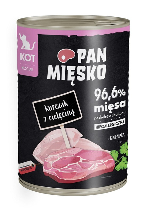 Pan Mięsko Junior z kurczakiem i cielęciną 12x400g