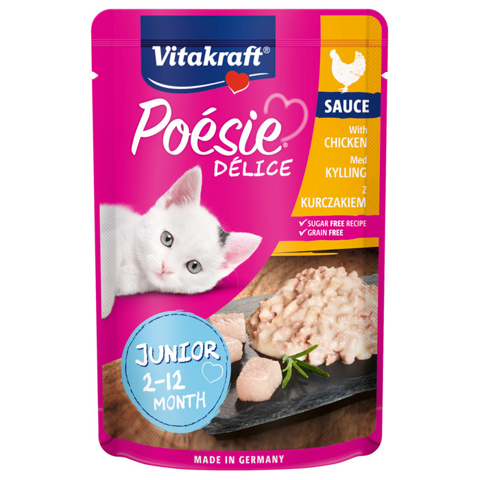 Vitakraft Poesie 85g Deli Sauce Junior Kurczak