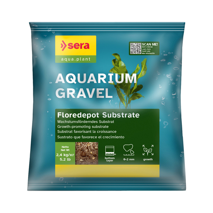 Sera Aquarium Gravel Floredepot Substrate podłoże do akwarium 2,4kg worek