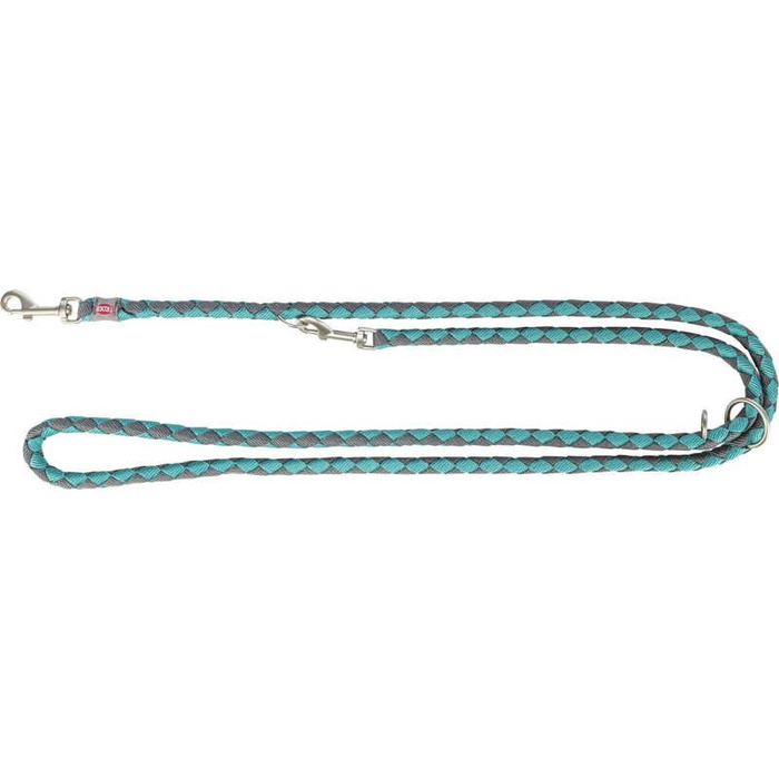 Trixie Smycz regulowana Cavo aqua/grafit L-XL: 2,00m/18mm