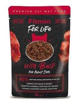 FITMIN Cat Adult z wołowiną 85g