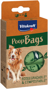 Vitakraft Biodegradowalne Worki na odchody 3x15szt