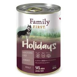 Family First Holidays z dziczyzną, gęsią i jabłkiem 400g