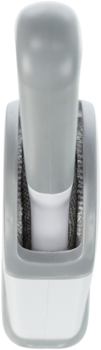 Trixie szczotka do zbierania sierści z podstawką czyszczącą biało-szara 33cm