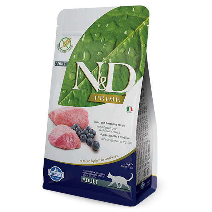 FARMINA N&D Prime lamb&blueberry adult cat 1,5kg