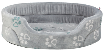 Trixie Jimmy Soft legowisko dla psa/kota miękki plusz owalne jasnoszare 95x85cm