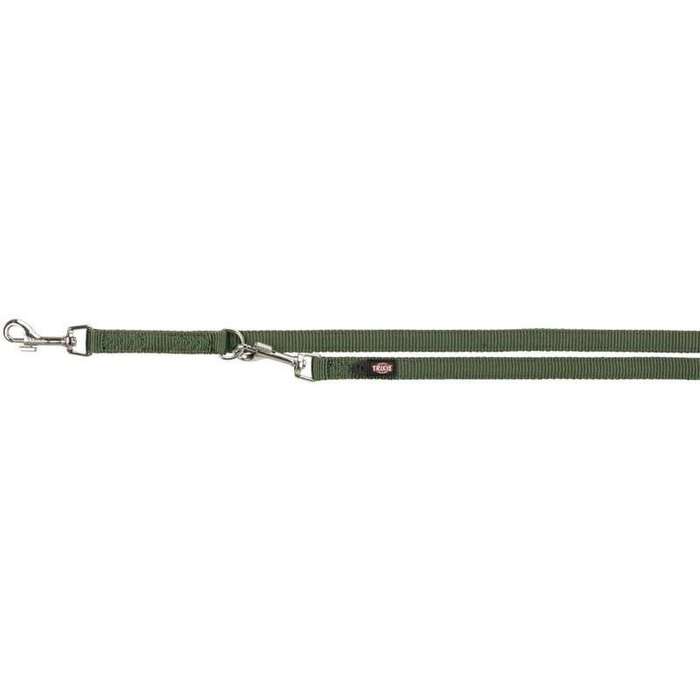 Trixie Smycz regulowana podwójna Premium M-L: 2m/20mm leśny