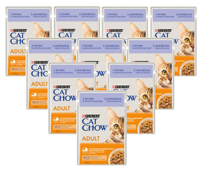 Purina Cat Chow Adult z jagnięciną i fasolką 26x85g