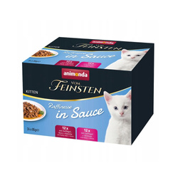Animonda Vom Feinsten Rafifinesse Kitten 24x85g Mixpack Drób i Krewetki