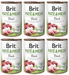 Brit Pate&Meat z kaczką 6x400g