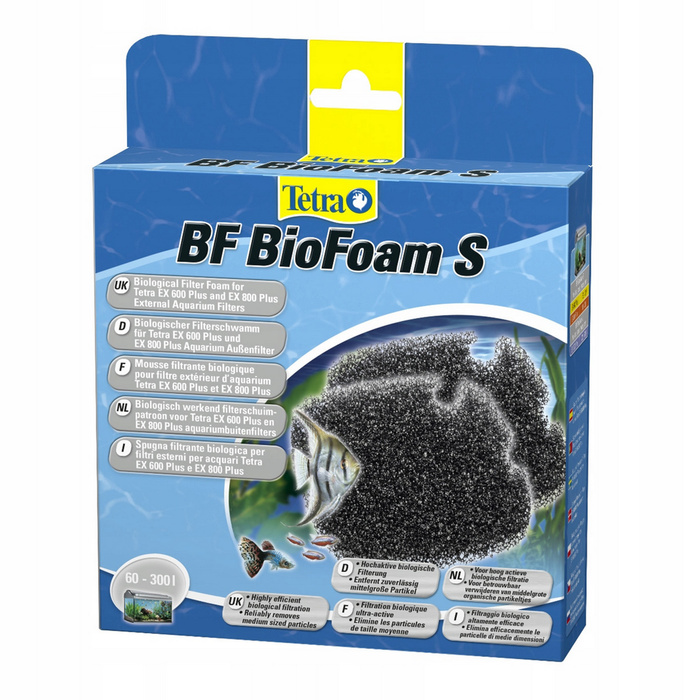 Tetra BF BioFoam S - Gąbki biologiczne do filtra EX 600/700/800 Plus 2 szt.