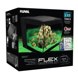 Fluval zestaw akwarium Flex czarny 57L