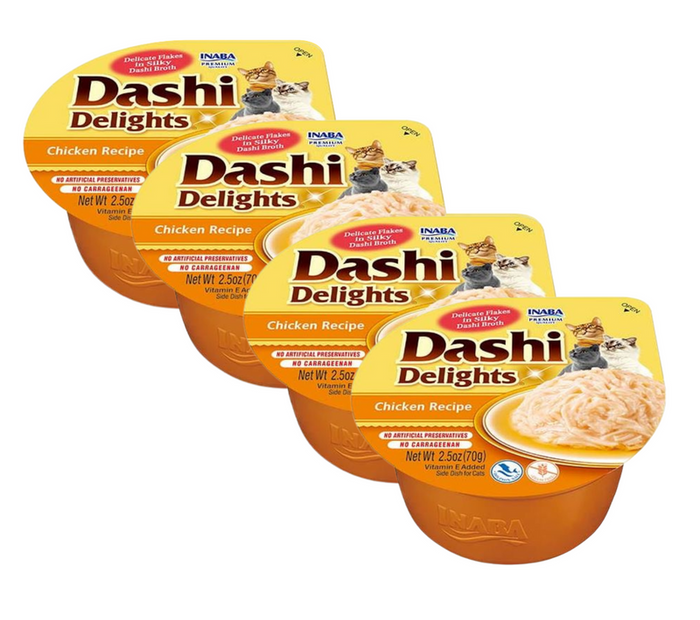 Inaba Cat Dashi Delights kurczak 4x70g