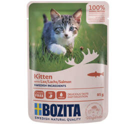 Bozita Kitten kawałeczki w sosie z łososiem 85g