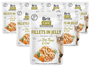 Brit Care Cat fine pstrąg i dorsz 12x85g