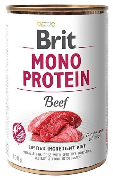 Brit Mono Protein BEEF z wołowiną 6x400g
