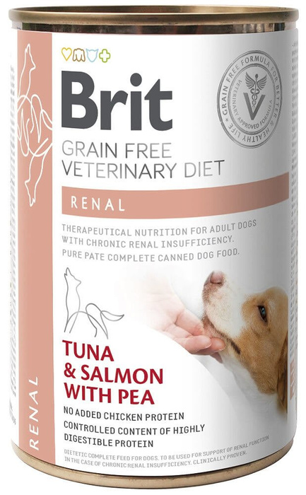 Brit Veterinary Diet Renal Tuna&Salmon&Pea 400g
