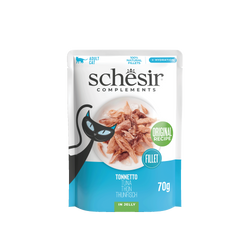 Schesir Complements karma mokra dla kotów tuńczyk w galarecie 70g saszetka