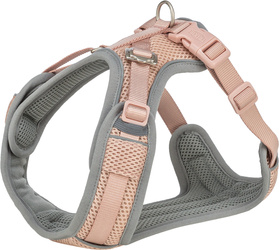 Trixie Premium FlexMesh szelki róż M: 58-80cm/20mm dla mopsa i buldoga