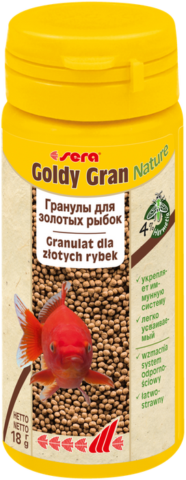 Sera Goldy Gran Nature 50 ml granulat pokarm dla złotych rybek