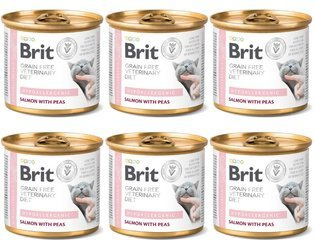 Brit Grain Free Veterinary Diet Cat Hypoallergenic 6x200g