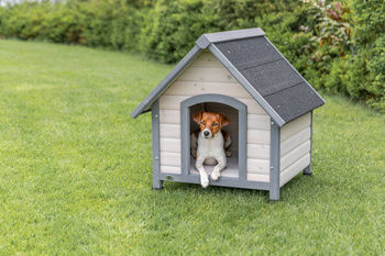 Trixie Natura buda dla psa szara S-M: 71x77x76cm