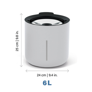 Zeus Oasis Fountain fontanna dla psa jasnoszara 6l 24x25 cm USB