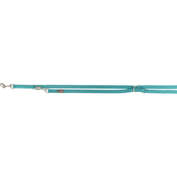 Trixie Smycz regulowana Premium dwustronna taśma aqua L-XL: 2,00m/25mm