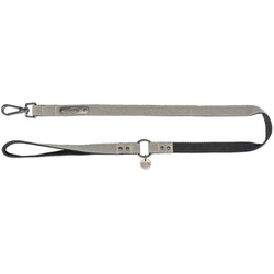 Trixie Smycz CityStyle bawełna jasnoszara M-L: 1.00m/20mm
