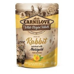 Carnilove Kitten z królikiem i nagietkiem 85g