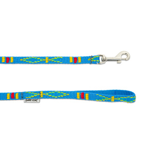 Barry King Smycz błękitna wzór etniczny taśma polipropylenowa 20mm/120cm