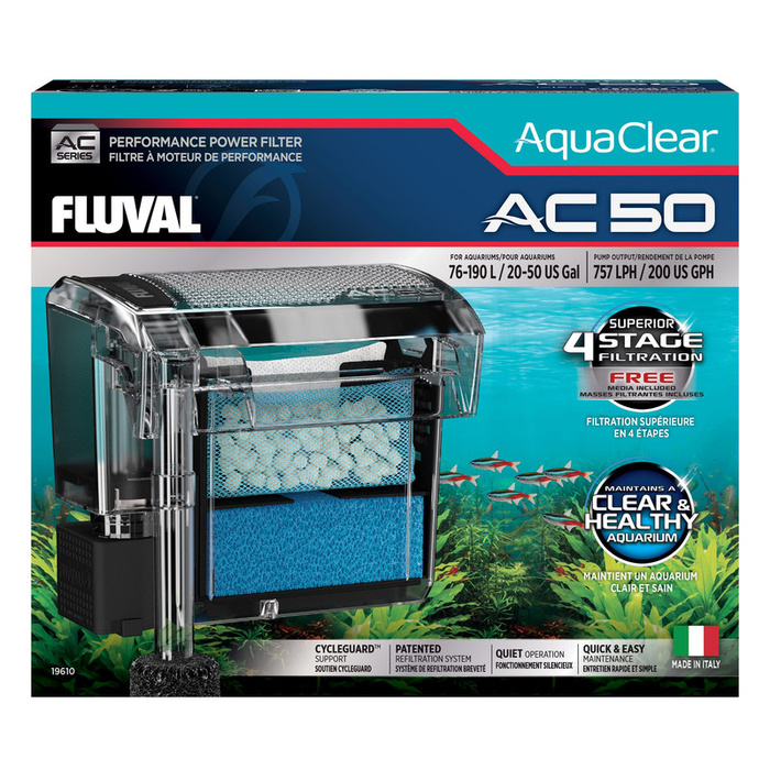 Fluval Filtr kaskadowy AC50 Power Filter 76-190 L