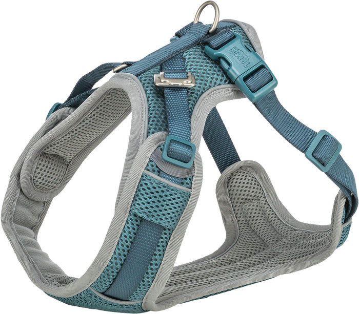 Trixie Premium FlexMesh szelki petrol S-M: 48-69cm/20mm