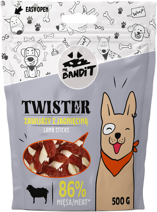 Mr. Bandit Twister zawijas z jagnięciną 500g