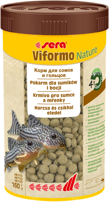 Sera Viformo Nature 250 ml, tabl. pokarm dla bocji i ryb sumokszt.ałtnych